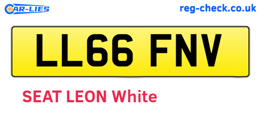 LL66FNV are the vehicle registration plates.