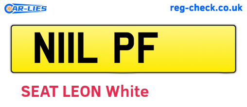 N11LPF are the vehicle registration plates.