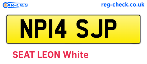 NP14SJP are the vehicle registration plates.
