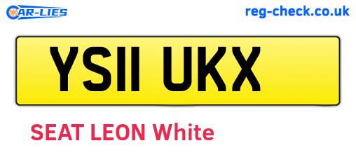 YS11UKX are the vehicle registration plates.