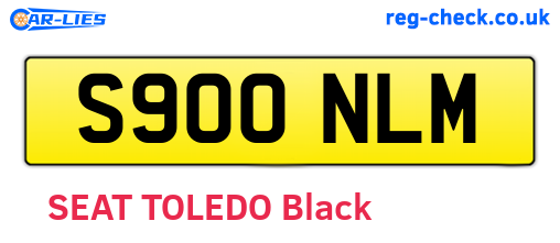 S900NLM are the vehicle registration plates.