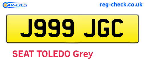 J999JGC are the vehicle registration plates.