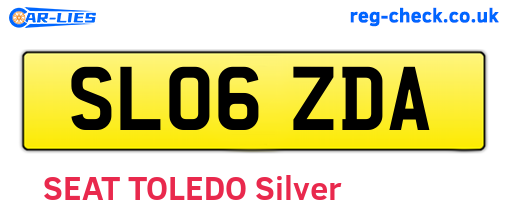 SL06ZDA are the vehicle registration plates.