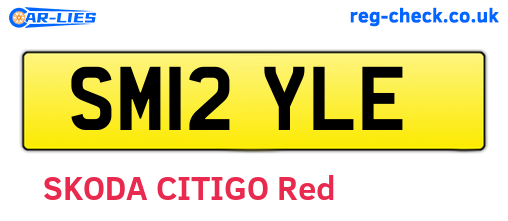 SM12YLE are the vehicle registration plates.