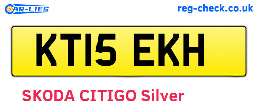 KT15EKH are the vehicle registration plates.