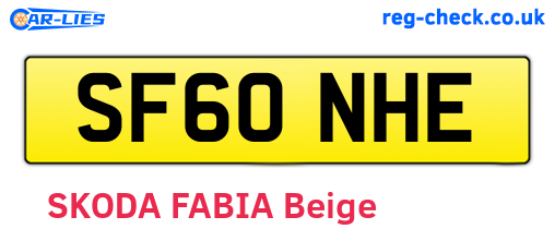 SF60NHE are the vehicle registration plates.