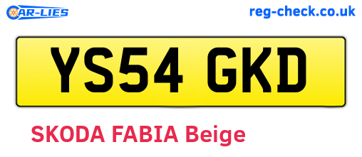 YS54GKD are the vehicle registration plates.