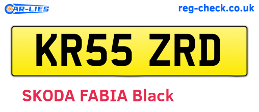 KR55ZRD are the vehicle registration plates.