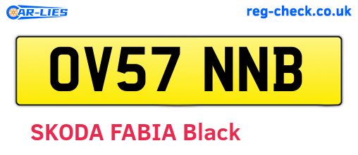 OV57NNB are the vehicle registration plates.