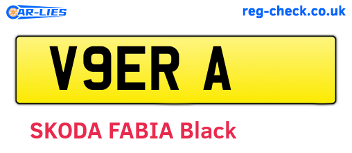 V9ERA are the vehicle registration plates.