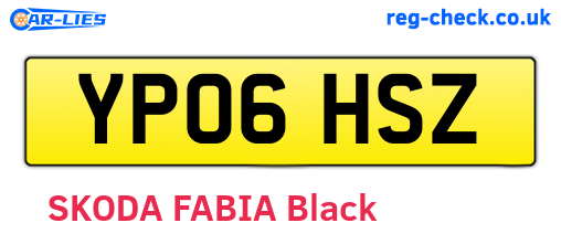YP06HSZ are the vehicle registration plates.
