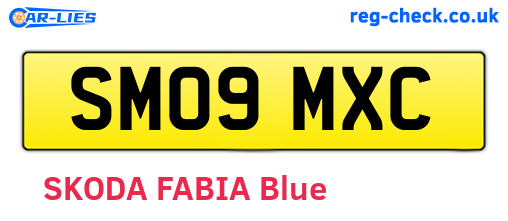 SM09MXC are the vehicle registration plates.