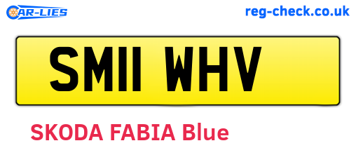 SM11WHV are the vehicle registration plates.