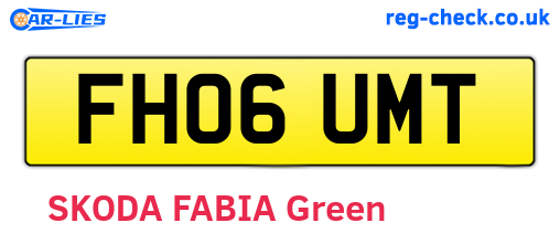FH06UMT are the vehicle registration plates.