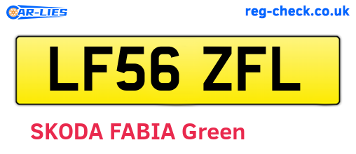 LF56ZFL are the vehicle registration plates.