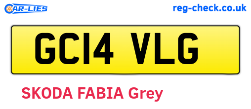 GC14VLG are the vehicle registration plates.