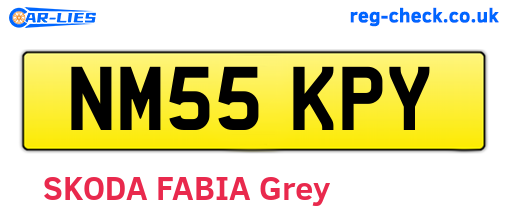 NM55KPY are the vehicle registration plates.