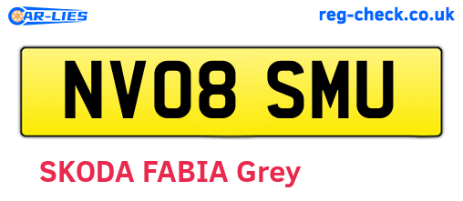 NV08SMU are the vehicle registration plates.