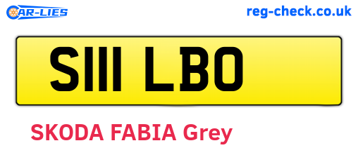 S111LBO are the vehicle registration plates.