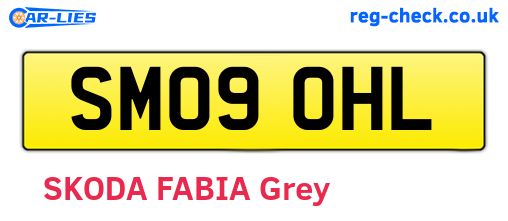SM09OHL are the vehicle registration plates.