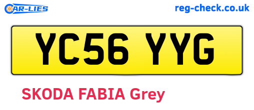 YC56YYG are the vehicle registration plates.