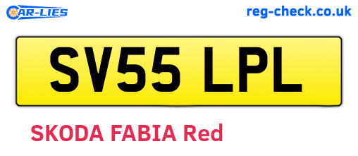 SV55LPL are the vehicle registration plates.