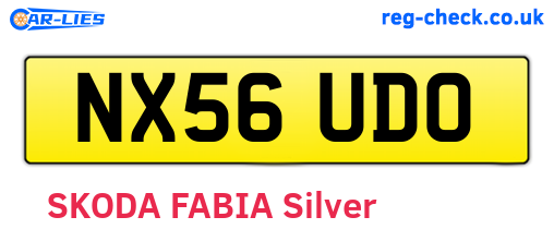NX56UDO are the vehicle registration plates.