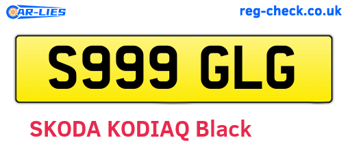 S999GLG are the vehicle registration plates.