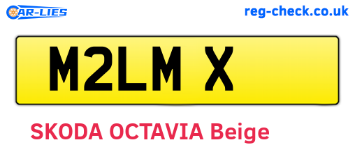 M2LMX are the vehicle registration plates.