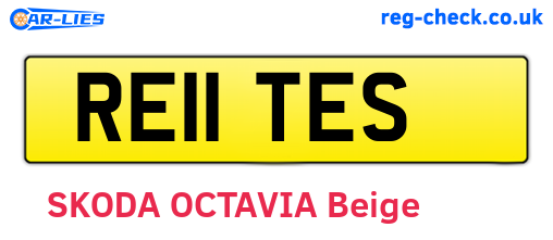 RE11TES are the vehicle registration plates.