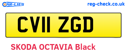 CV11ZGD are the vehicle registration plates.