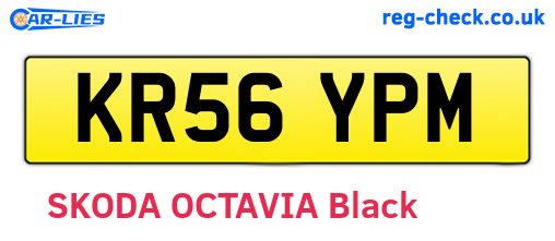 KR56YPM are the vehicle registration plates.