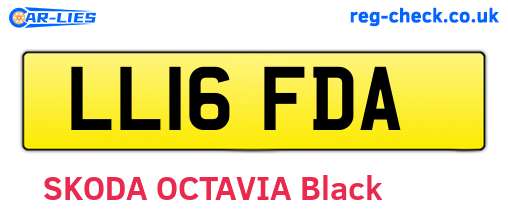 LL16FDA are the vehicle registration plates.