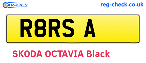 R8RSA are the vehicle registration plates.