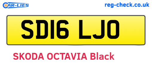 SD16LJO are the vehicle registration plates.