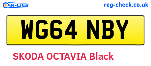 WG64NBY are the vehicle registration plates.