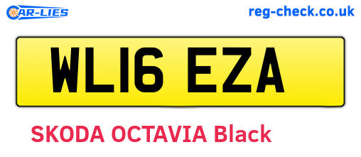 WL16EZA are the vehicle registration plates.