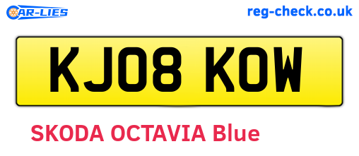 KJ08KOW are the vehicle registration plates.