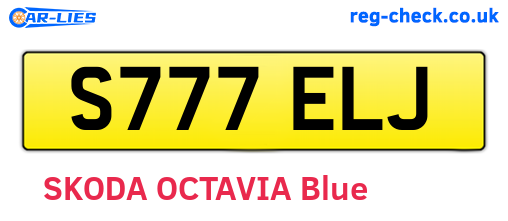 S777ELJ are the vehicle registration plates.