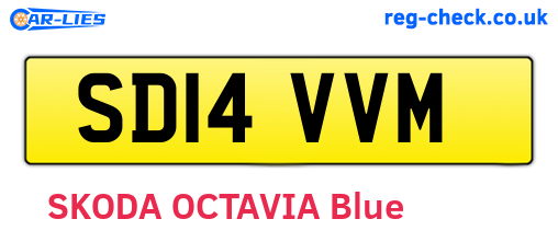 SD14VVM are the vehicle registration plates.