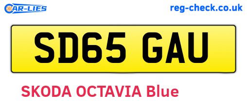 SD65GAU are the vehicle registration plates.