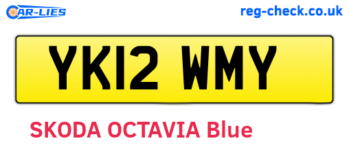 YK12WMY are the vehicle registration plates.
