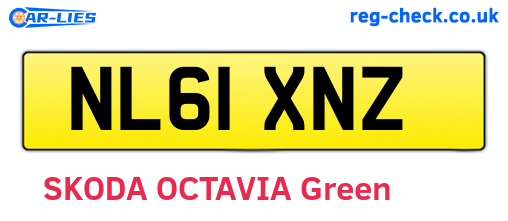 NL61XNZ are the vehicle registration plates.