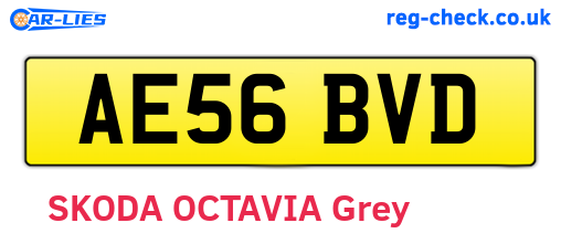 AE56BVD are the vehicle registration plates.