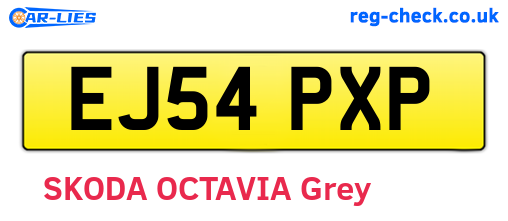 EJ54PXP are the vehicle registration plates.