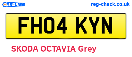 FH04KYN are the vehicle registration plates.