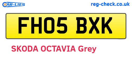 FH05BXK are the vehicle registration plates.