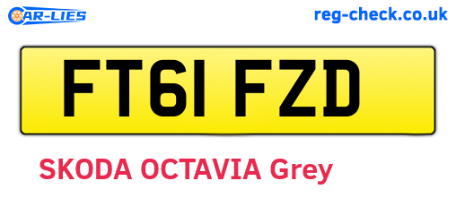 FT61FZD are the vehicle registration plates.