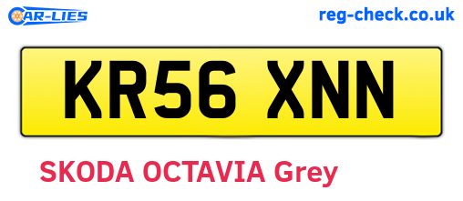 KR56XNN are the vehicle registration plates.
