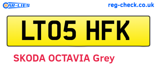 LT05HFK are the vehicle registration plates.